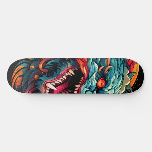 Moderne oosterse draak Majesteit Persoonlijk Skateboard (Horizontaal)