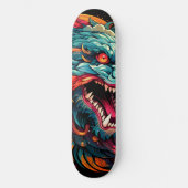 Moderne oosterse draak Majesteit Persoonlijk Skateboard (Voorkant)