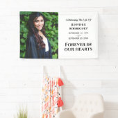 Moderne, op begrafenis aangepaste foto voor altijd spandoek (Insitu)