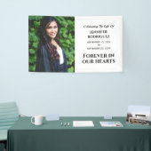 Moderne, op begrafenis aangepaste foto voor altijd spandoek (Beurs)