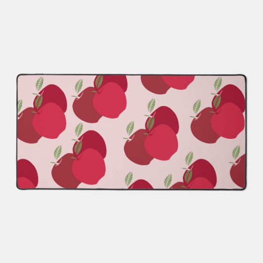 Moderne op fruit geïnspireerde Apple Pattern Desk Bureaumat (Voorkant)