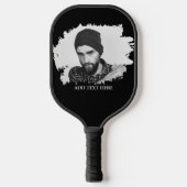 Moderne op maat geëtste foto-effect pickleball paddle (Voorkant)