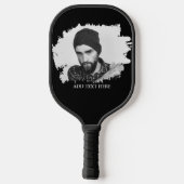 Moderne op maat geëtste foto-effect pickleball paddle (Achterkant)