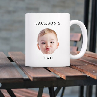 Moderne op maat gemaakte baby kindergezicht kind o tweekleurige koffiemok