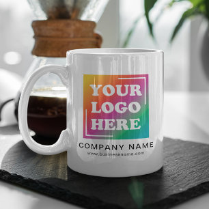 Moderne op maat gemaakte bedrijfsreclame-logo koffiemok