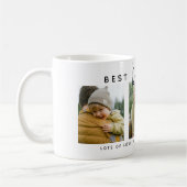 Moderne Op Maat Gemaakte Beste Papa Ooit | 3 Foto Koffiemok (Links)