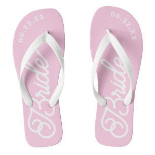 Moderne op maat gemaakte bruids-huwelijks-kleuren teenslippers