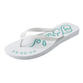 Moderne op maat gemaakte bruids-huwelijkskleuren f teenslippers (Schuin)