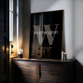 Moderne op maat gemaakte familienaam wandkunst Ele Poster