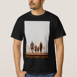 Moderne op maat gemaakte foto Familie gepersonali T-shirt
