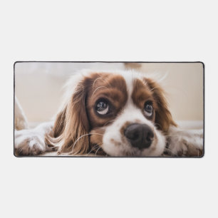 Moderne op maat gemaakte fotohondportret bureaumat