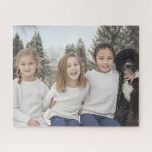 Moderne op maat gemaakte gezinsfoto-puzzel legpuzzel