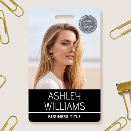 Moderne op maat gemaakte kleurenlogo Werknemer Zwa Badge