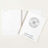 Moderne op maat gemaakte logo kleine onderneming p planner (Display)