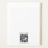 Moderne op maat gemaakte logo kleine onderneming p planner (Achterkant)