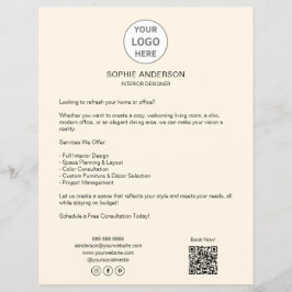 Moderne op maat gemaakte logo professionele zakeli flyer