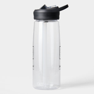 Moderne op maat gemaakte logo zakelijke branding p waterfles