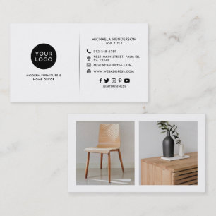 Moderne op maat gemaakte logo's, 2 productfoto's & visitekaartje