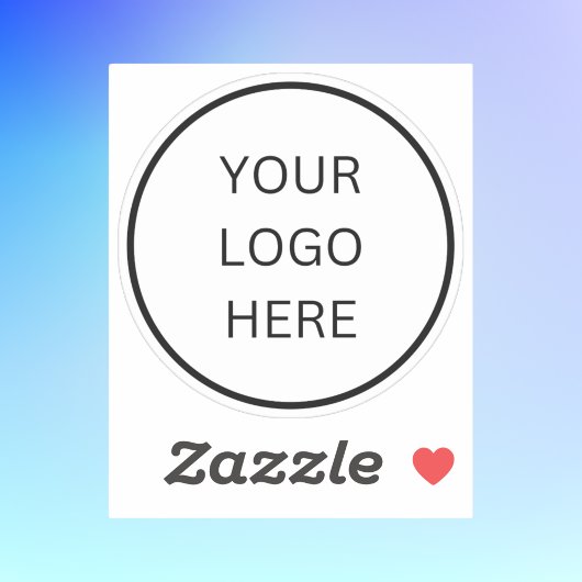 Moderne op maat gemaakte logo's sticker