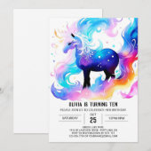 Moderne Op Maat Gemaakte Paarden Verjaardag Kaart (Voorkant / Achterkant)
