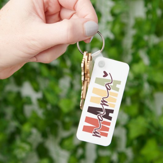 Moderne op maat gemaakte sleutelhanger voor Moeder (Hand)