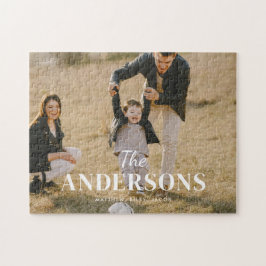 Moderne op maat gemaakte volledige foto & familien legpuzzel