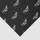 Moderne, op maat gesneden verpakking, zwart tissuepapier (Detail)