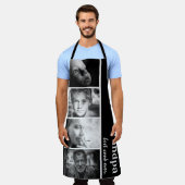 Moderne Opa 'Beste Kook Ooit' Fotostrip Schort (Gedragen)
