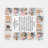 Moderne Opa Custom Multi Foto Grootouders Fleece Deken (Voorkant (Horizontaal))