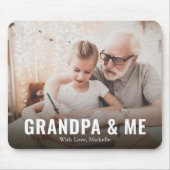 Moderne opa en ik gepersonaliseerd muismat (Voorkant)