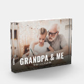 Moderne opa en ik op maat fotoblokken (Links)