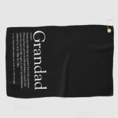 Moderne opa opa opa Papa Definitie Golfhanddoek (Horizontaal)