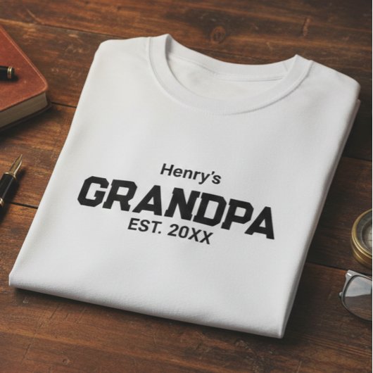 Moderne Opa Opgericht Gevestigd Jaar  T-shirt