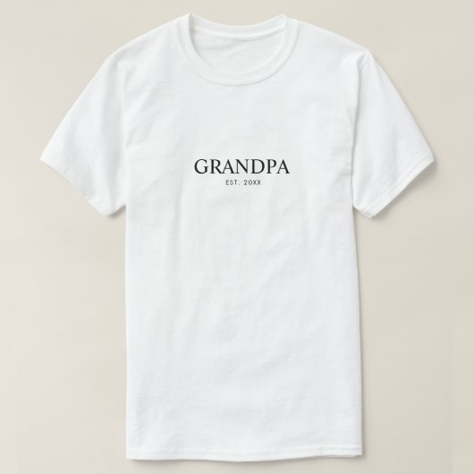 Moderne Opa Oprichtingsjaar T-shirt (Design voorkant)