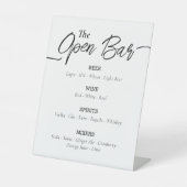 Moderne Open Bar Evenement Reclamebord Met Voetstuk (Voorkant)