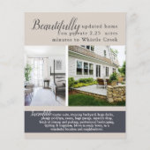 Moderne Open House Real Estate Realtor Flyer (Achterkant)