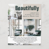 Moderne Open House Real Estate Realtor Flyer (Achterkant)