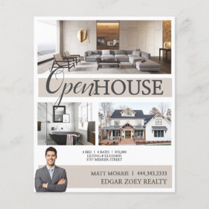 Moderne Open Huis Makelaar Flyer