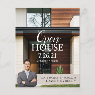 Moderne Open Huis Makelaar Flyer