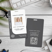 Moderne Openbaar Notaris Lone Signing Agent Grijs