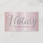 Moderne openbare blinde Lila glitter-geometrisch Visitekaartje (Voorkant)