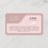 Moderne openbare foto van notaris visitekaartje (Achterkant)