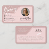 Moderne openbare foto van notaris visitekaartje (Voorkant / Achterkant)