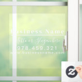 Moderne openingsuren Elegant script kleinbedrijf Raamsticker (Huis)