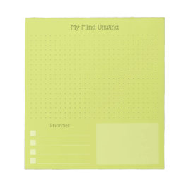 Moderne Opgewekte Brain Dump (Bewerkbare Tekst) Notitieblok