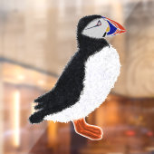 Moderne opgewekte papegaaiduiker raamsticker (Vel 2)