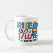 Moderne opkomst en glans zijn koffietijd koffiemok (Links)