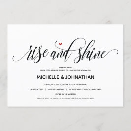 Moderne opkomst na de bruiloft en identiteitskaart kaart