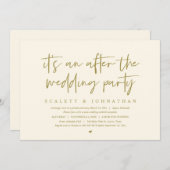 Moderne opkomst na de bruiloft kaart (Voorkant / Achterkant)