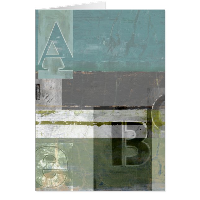 Moderne opmaak met geordende letters (Voorkant)